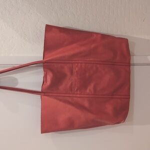 Banana Republic leather Tote Bag Red